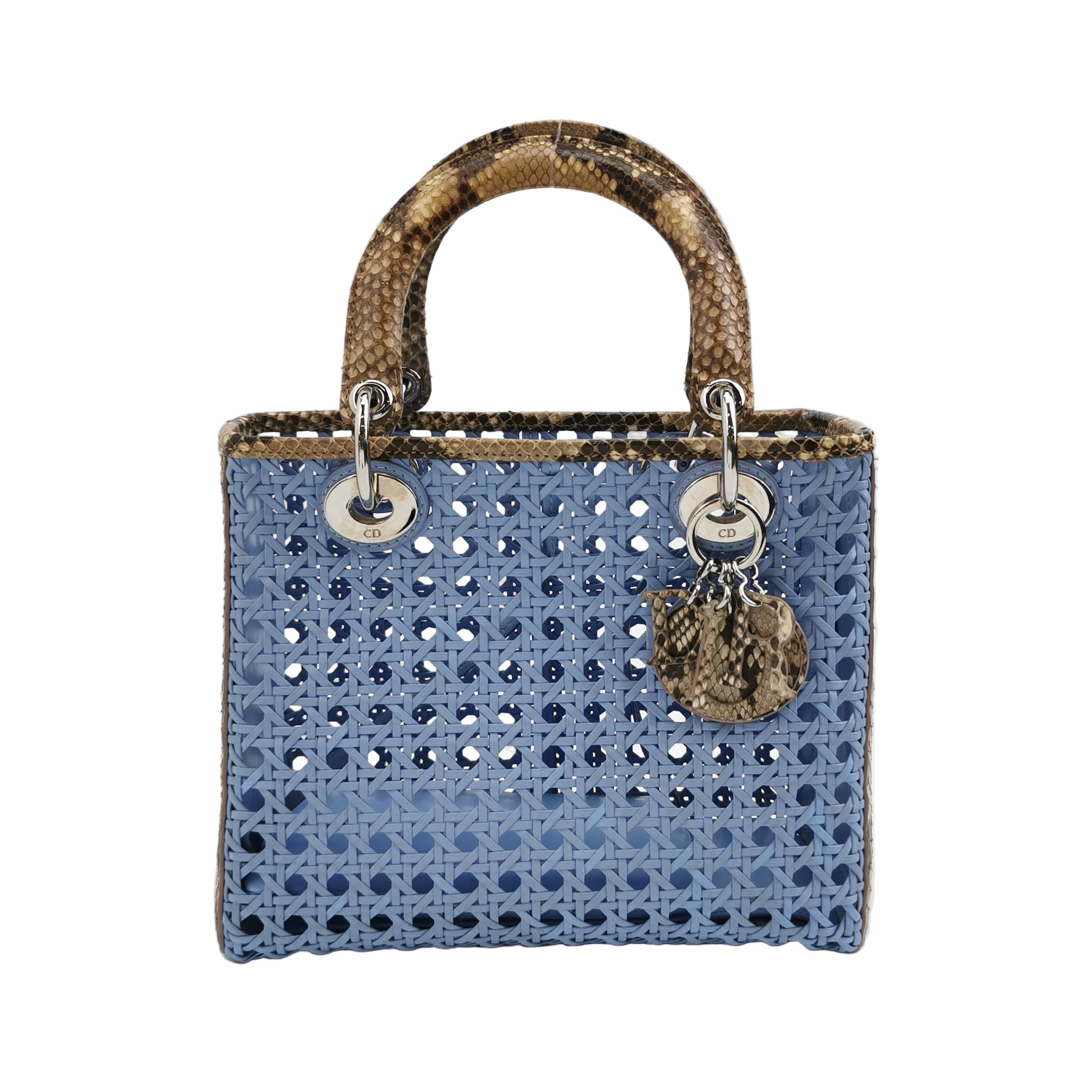 Lady Dior Medium Lambskin Logo